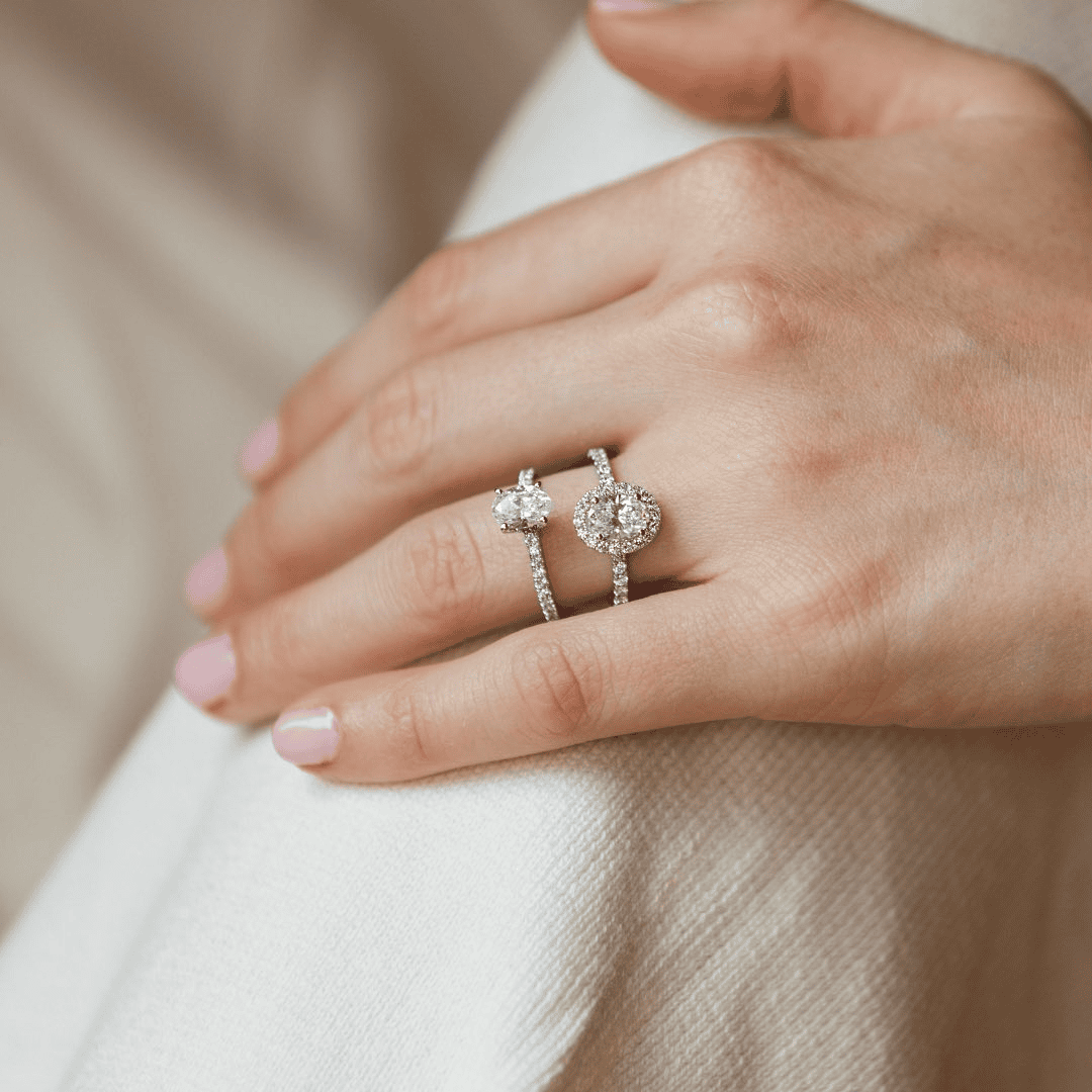 Custom Moissanite Diamond Ring (Honeycomb Setting)